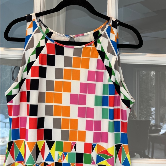 Hale Bob Colorful Geometric Pattern Dress Size M - Picture 2 of 4